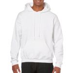 Gildan Heavy Blend kapucnis pulver, White (GI18500WH)