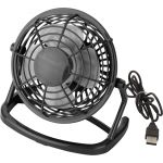 Manyag asztali ventiltor USB csatlakozval, fekete (3639-01)