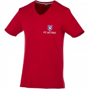 Slazenger Bosey V-nyak pl, dark red (T-shirt, pl, 90-100% pamut)