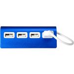 USB elosztó, kék (7737-05)