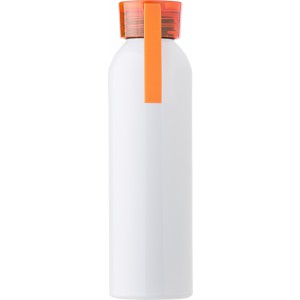 Alumnium palack, 650 ml, fehr/narancs (vizespalack)